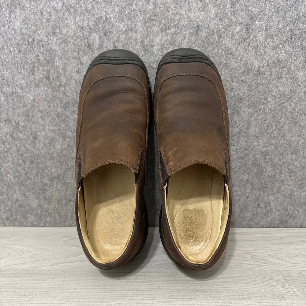 KEEN Targhee III Slip-On Mens 11 Brown Leather Casual Hiking Walking Shoes